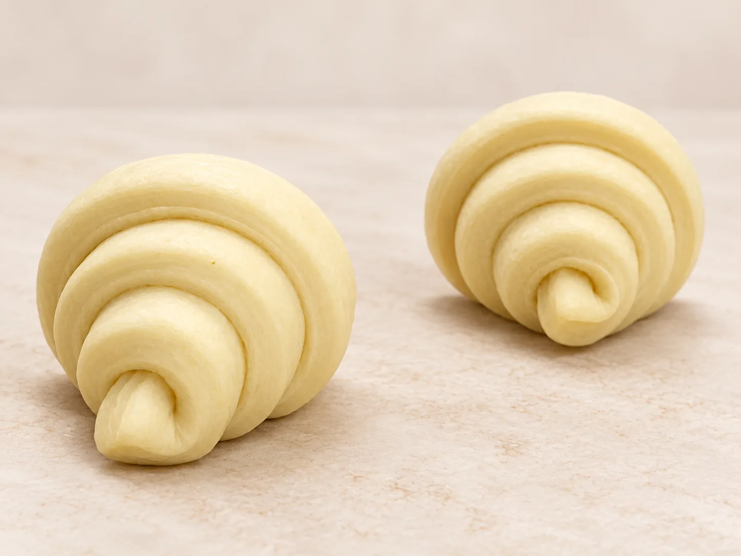 Croissant crudi congelati, lievitati prima della cottura